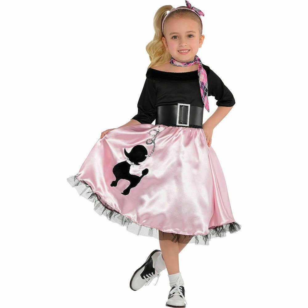 Girls Small 4-6 - Miss Sock Hop Costume - DRESS ONLY